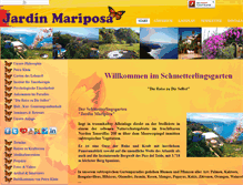 Tablet Screenshot of jardin-mariposa.com